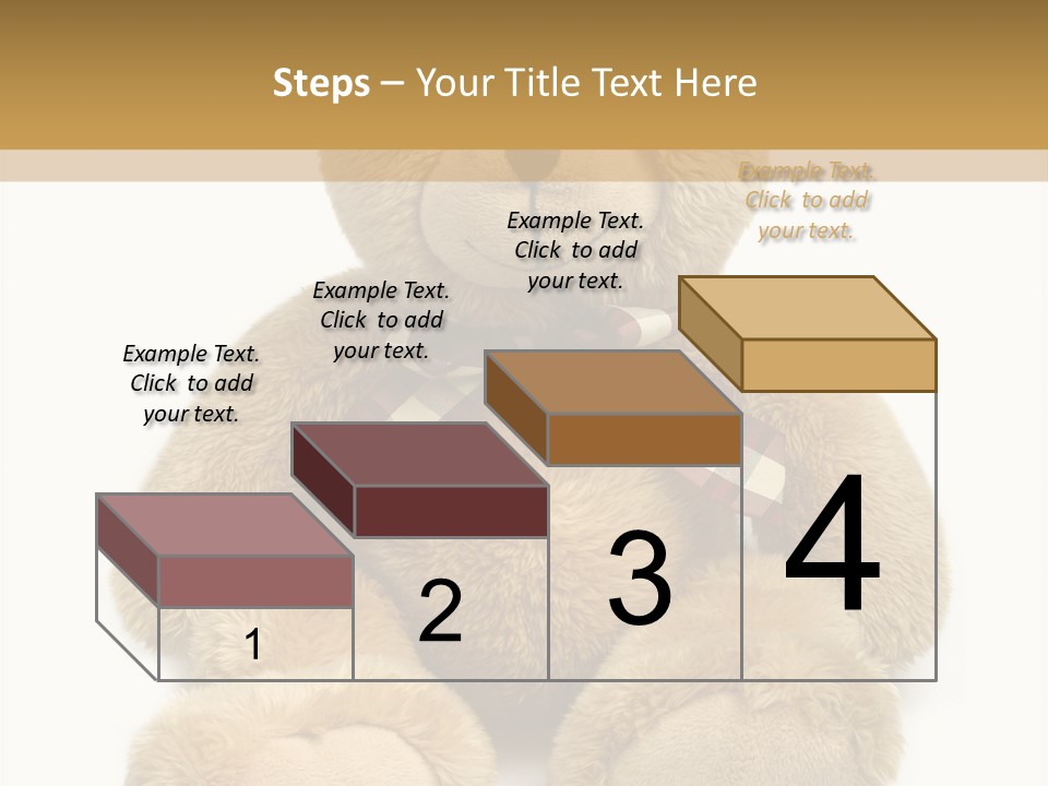 Teddie Playing Retro PowerPoint Template