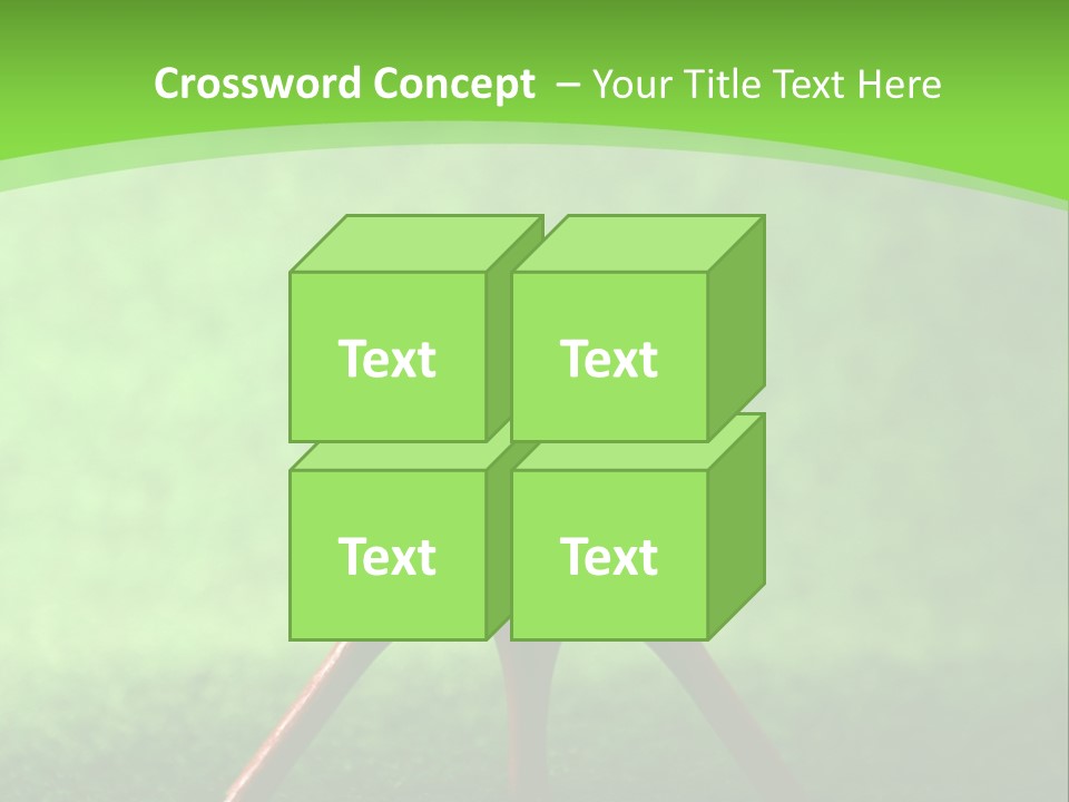 Green Golfing Sphere PowerPoint Template