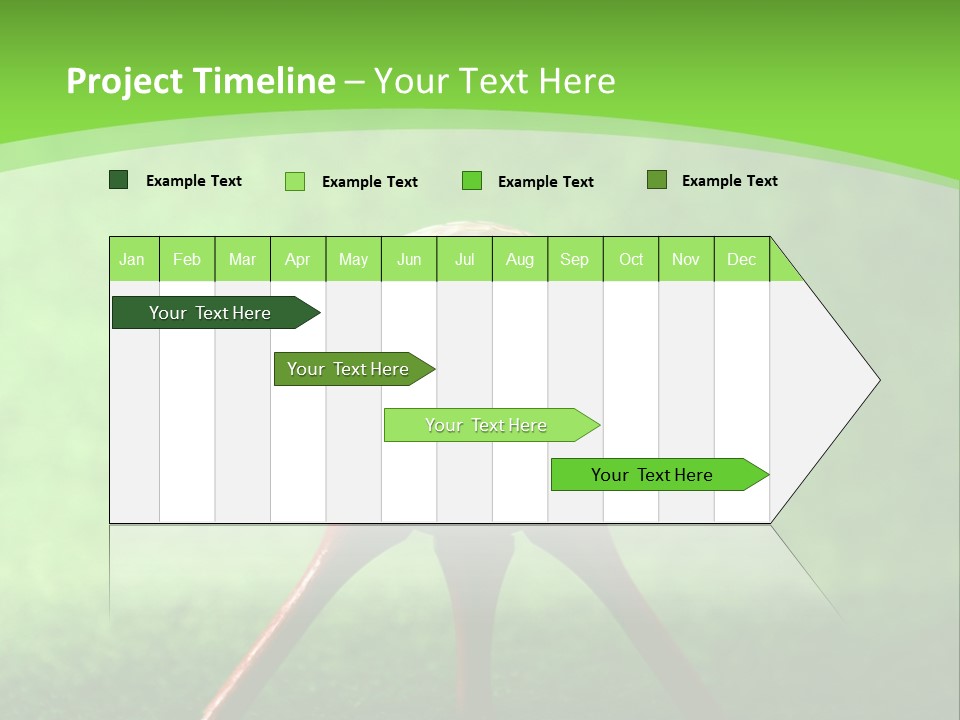 Green Golfing Sphere PowerPoint Template