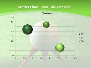 Green Golfing Sphere PowerPoint Template