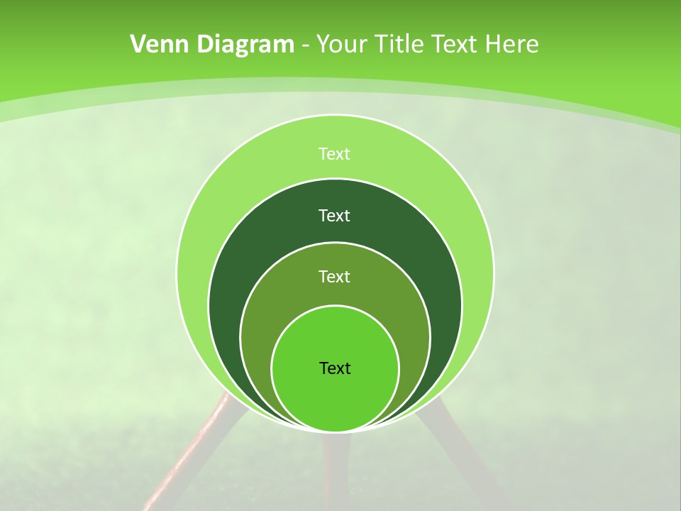 Green Golfing Sphere PowerPoint Template