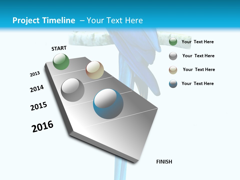 Path Canary Yellow PowerPoint Template