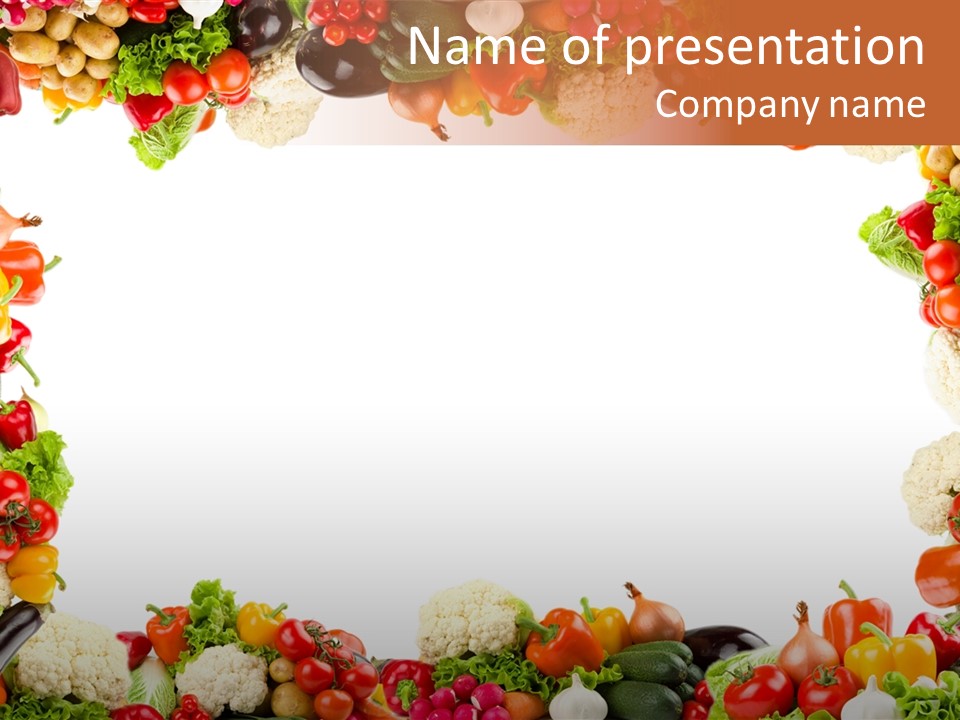 Ripe Ingredient Assorted PowerPoint Template