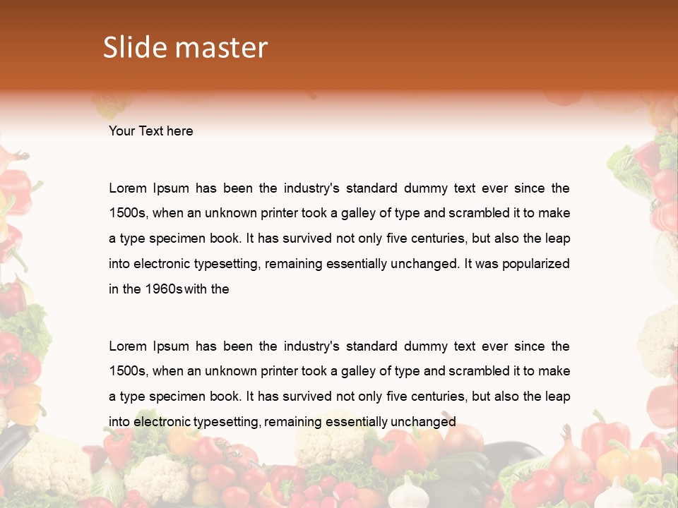 Ripe Ingredient Assorted PowerPoint Template
