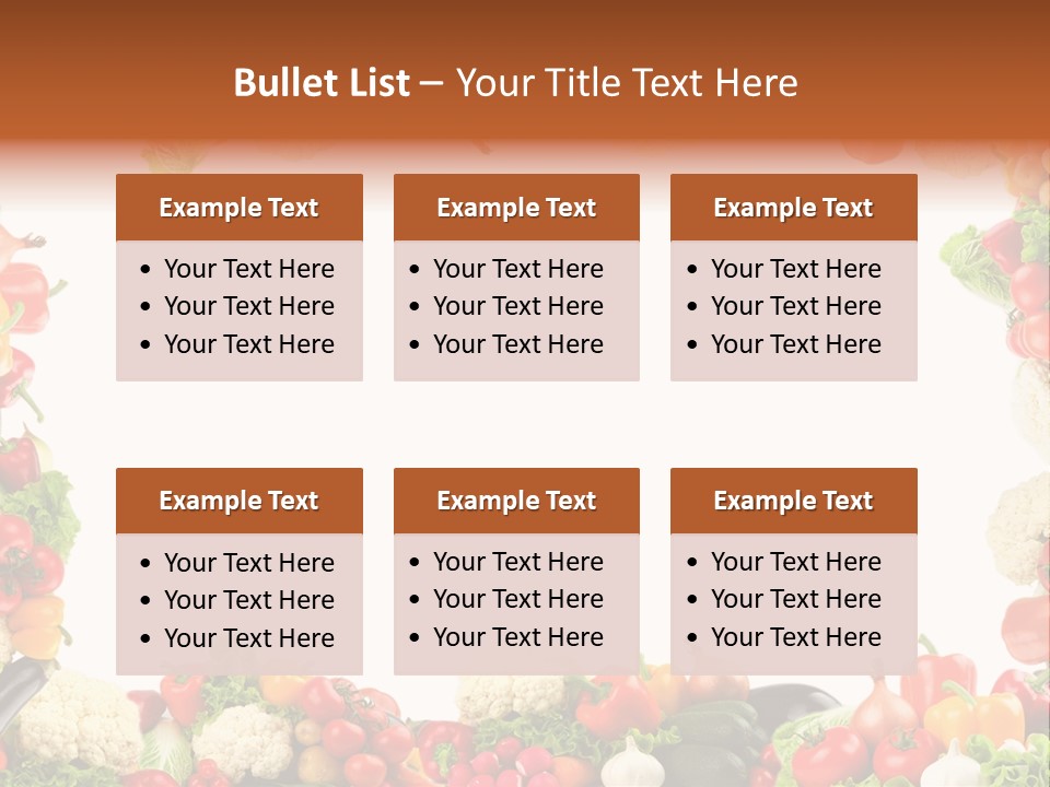 Ripe Ingredient Assorted PowerPoint Template