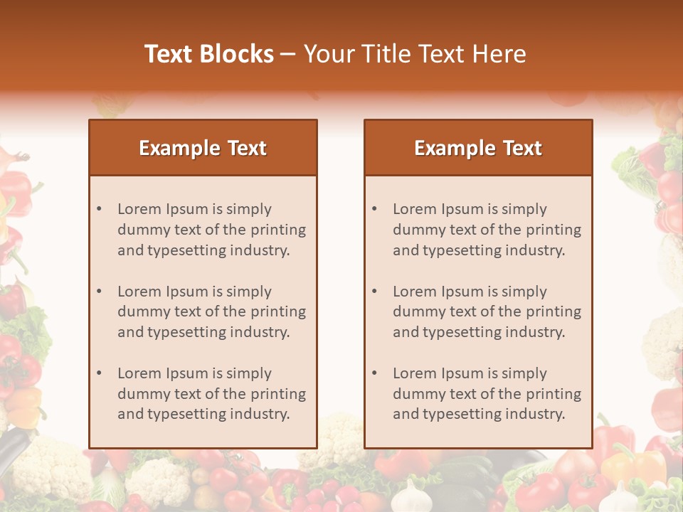 Ripe Ingredient Assorted PowerPoint Template