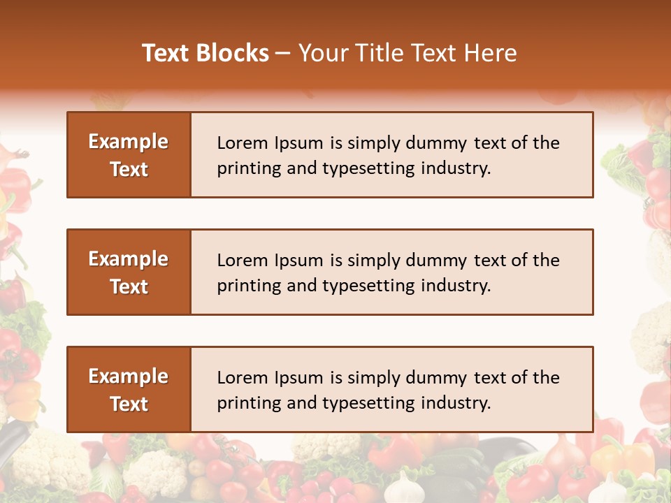 Ripe Ingredient Assorted PowerPoint Template