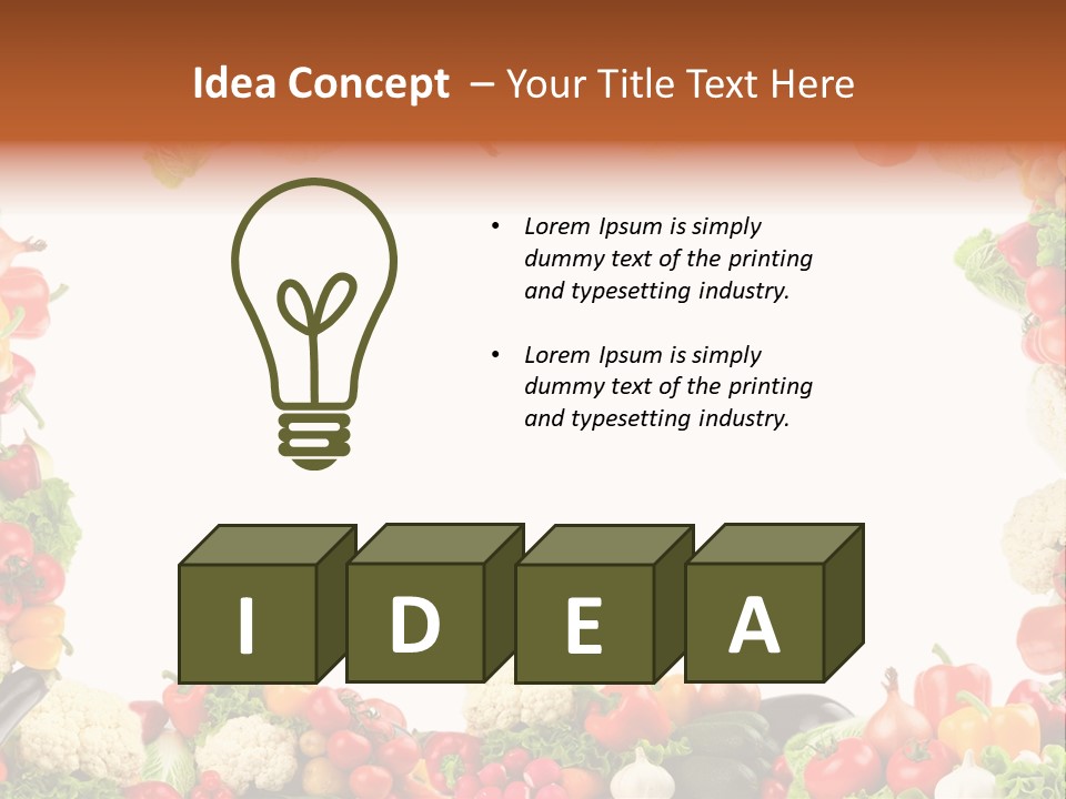 Ripe Ingredient Assorted PowerPoint Template