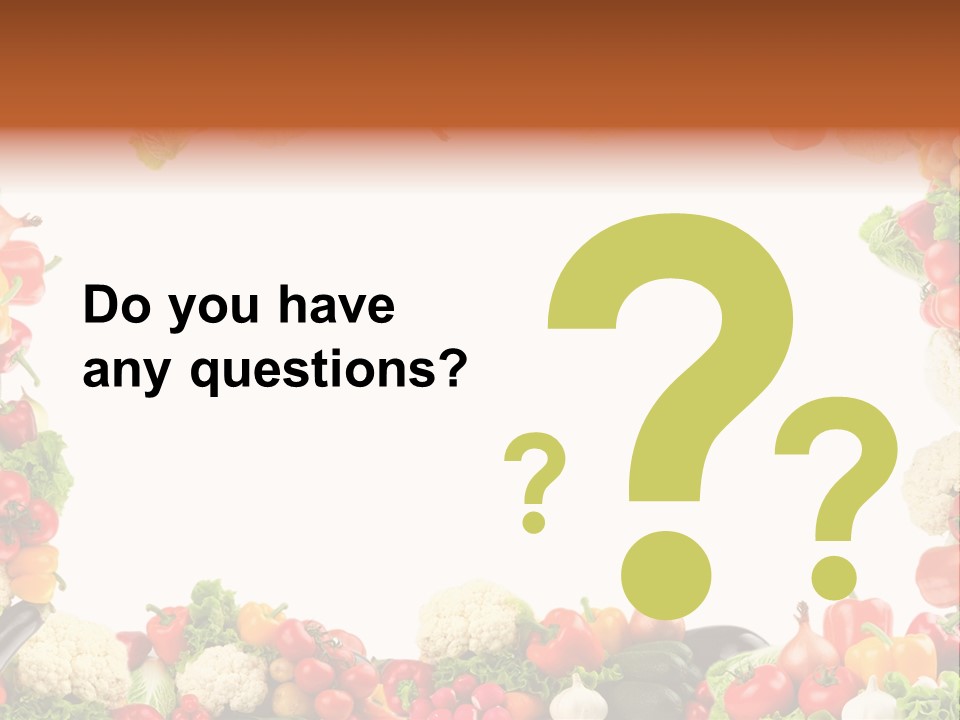 Ripe Ingredient Assorted PowerPoint Template