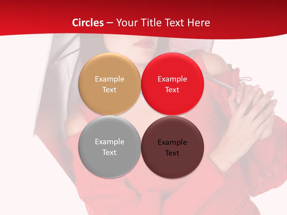 Long Wet Red PowerPoint Template