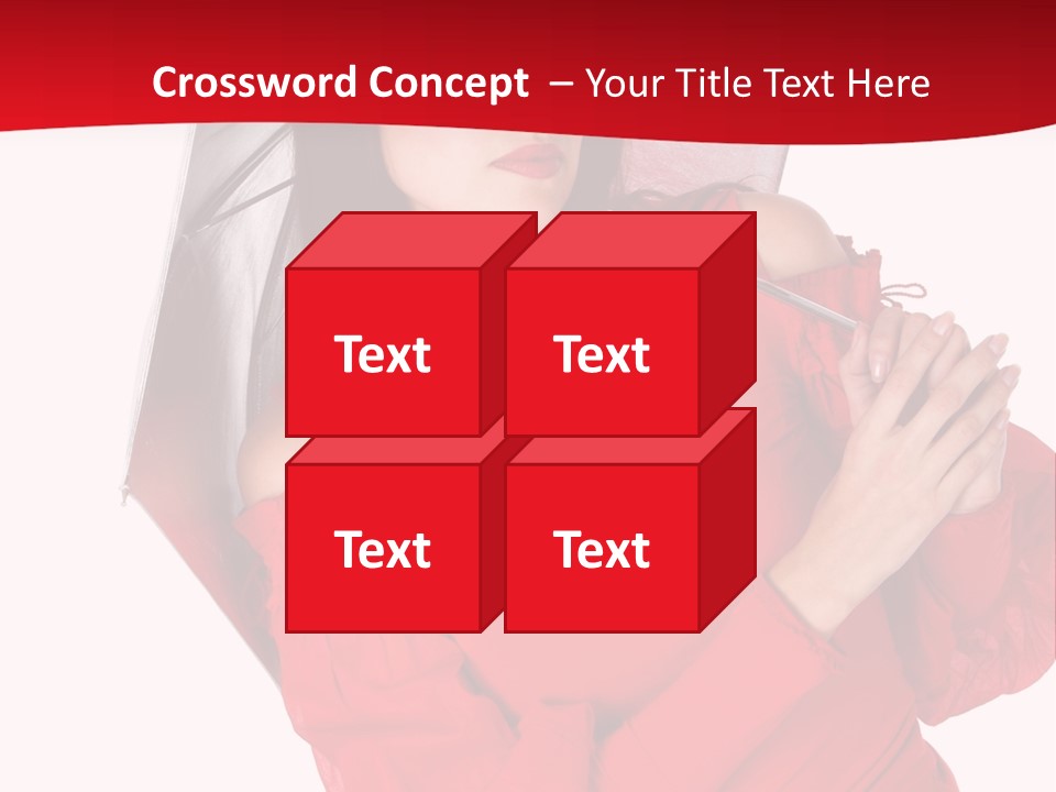 Long Wet Red PowerPoint Template