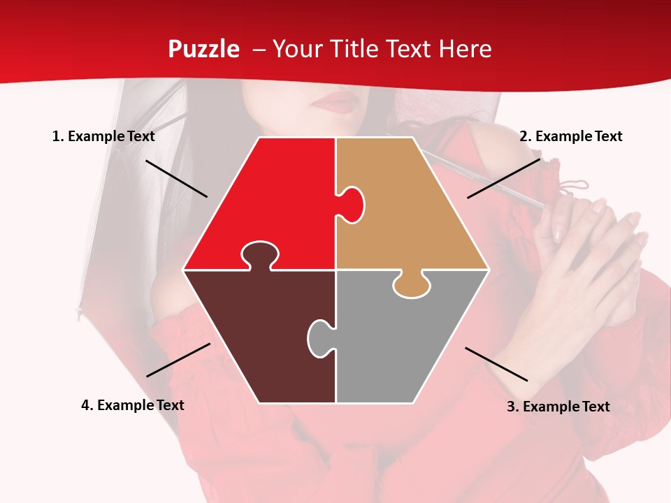 Long Wet Red PowerPoint Template