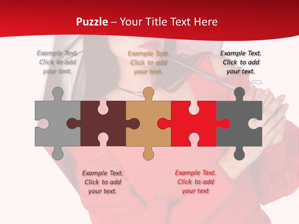 Long Wet Red PowerPoint Template