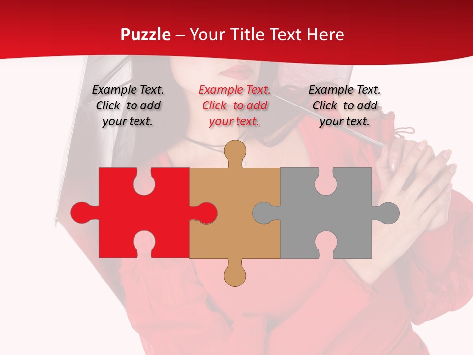 Long Wet Red PowerPoint Template