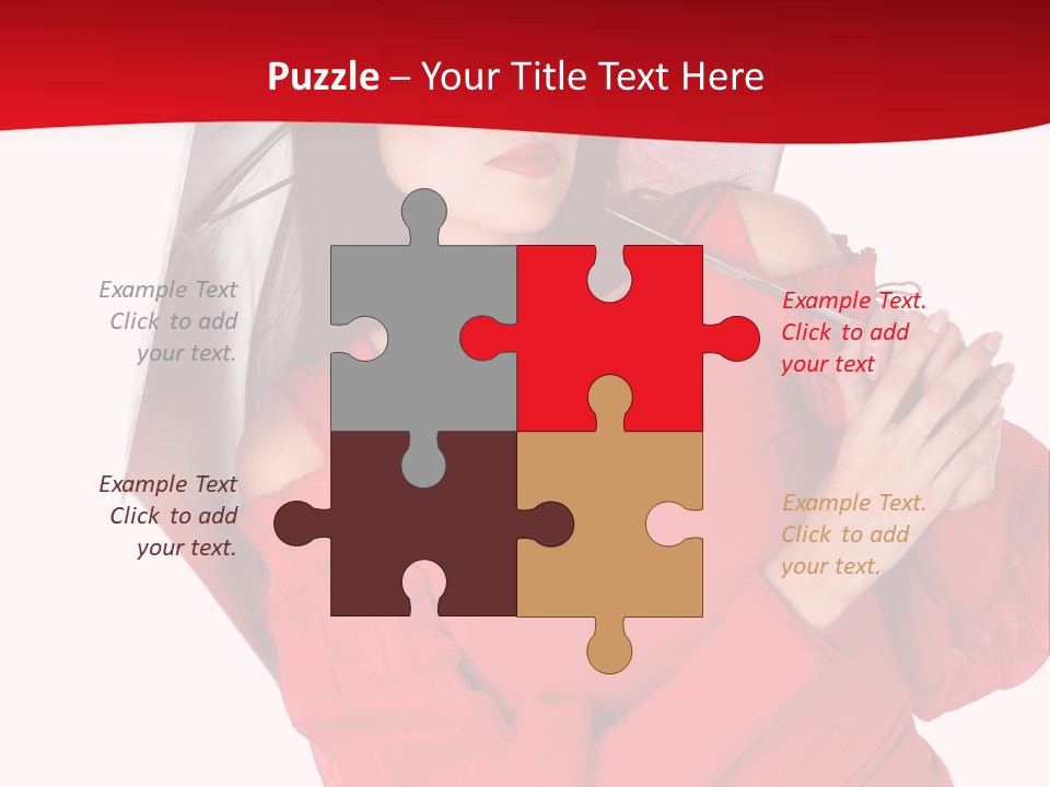 Long Wet Red PowerPoint Template