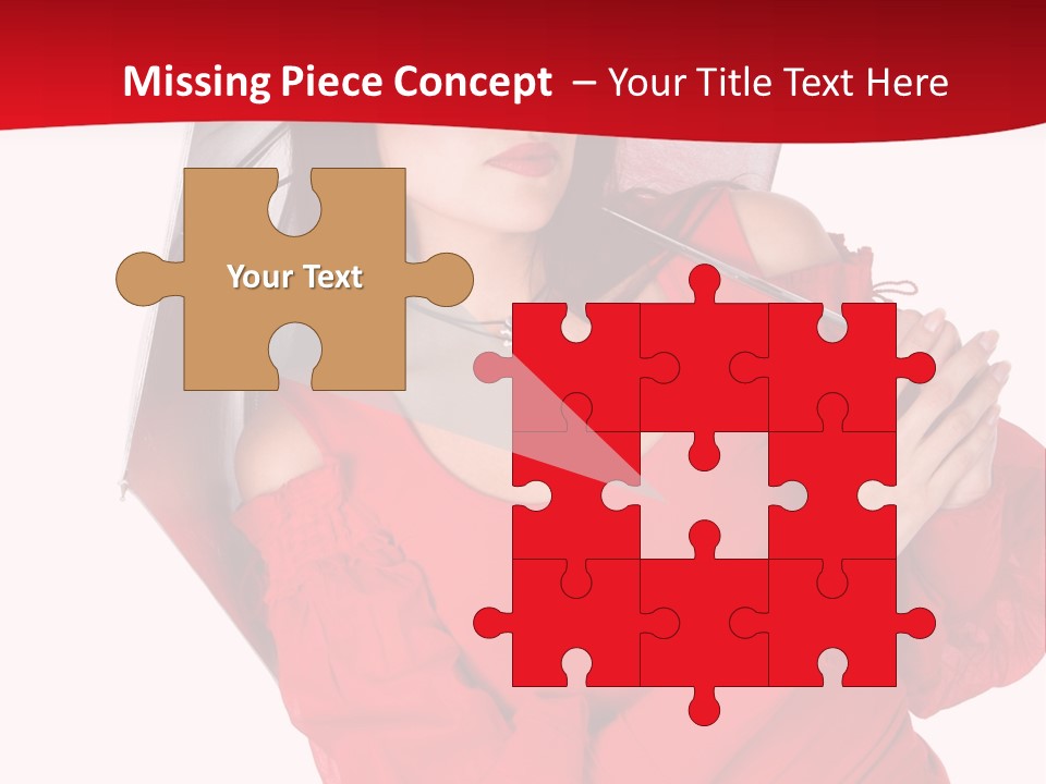 Long Wet Red PowerPoint Template