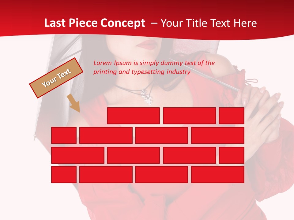 Long Wet Red PowerPoint Template