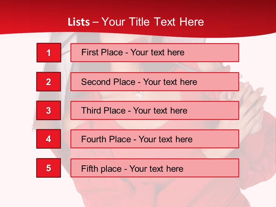 Long Wet Red PowerPoint Template