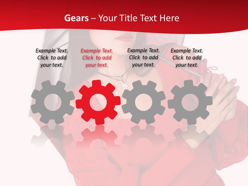 Long Wet Red PowerPoint Template