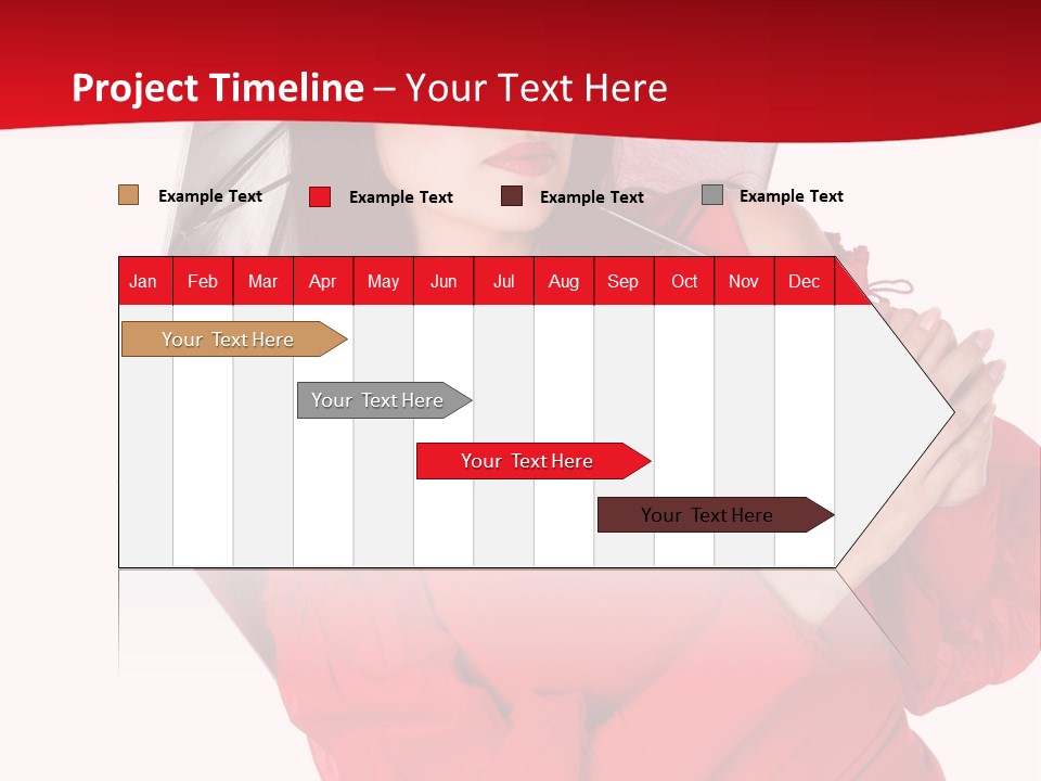 Long Wet Red PowerPoint Template