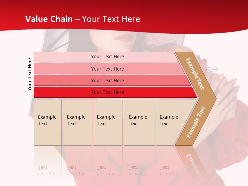 Long Wet Red PowerPoint Template