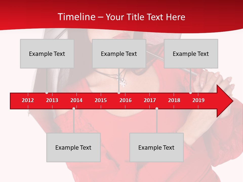 Long Wet Red PowerPoint Template