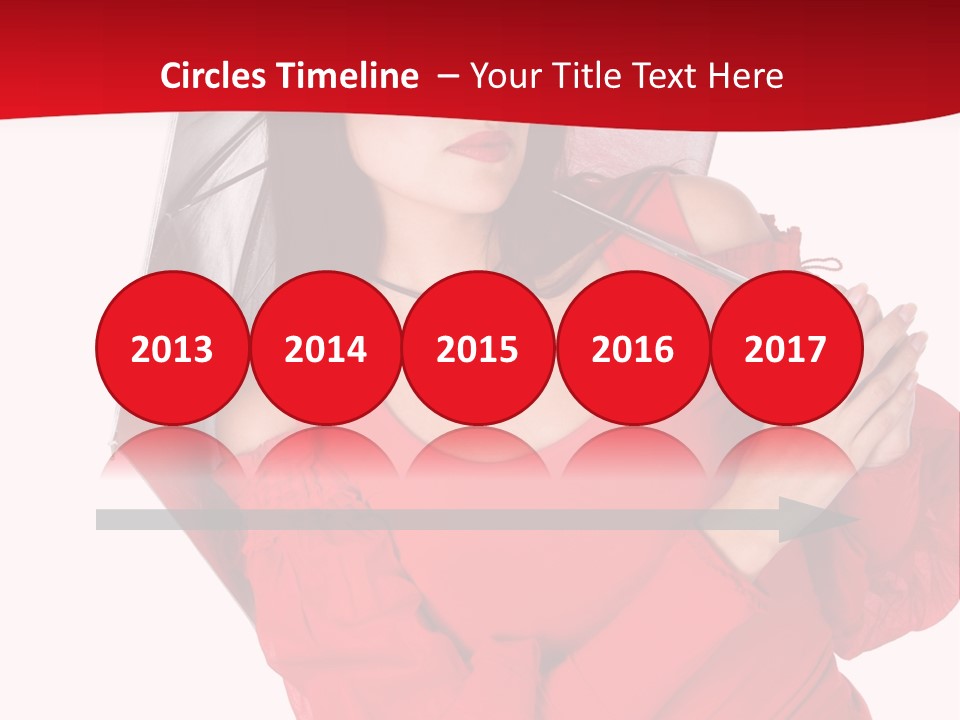 Long Wet Red PowerPoint Template