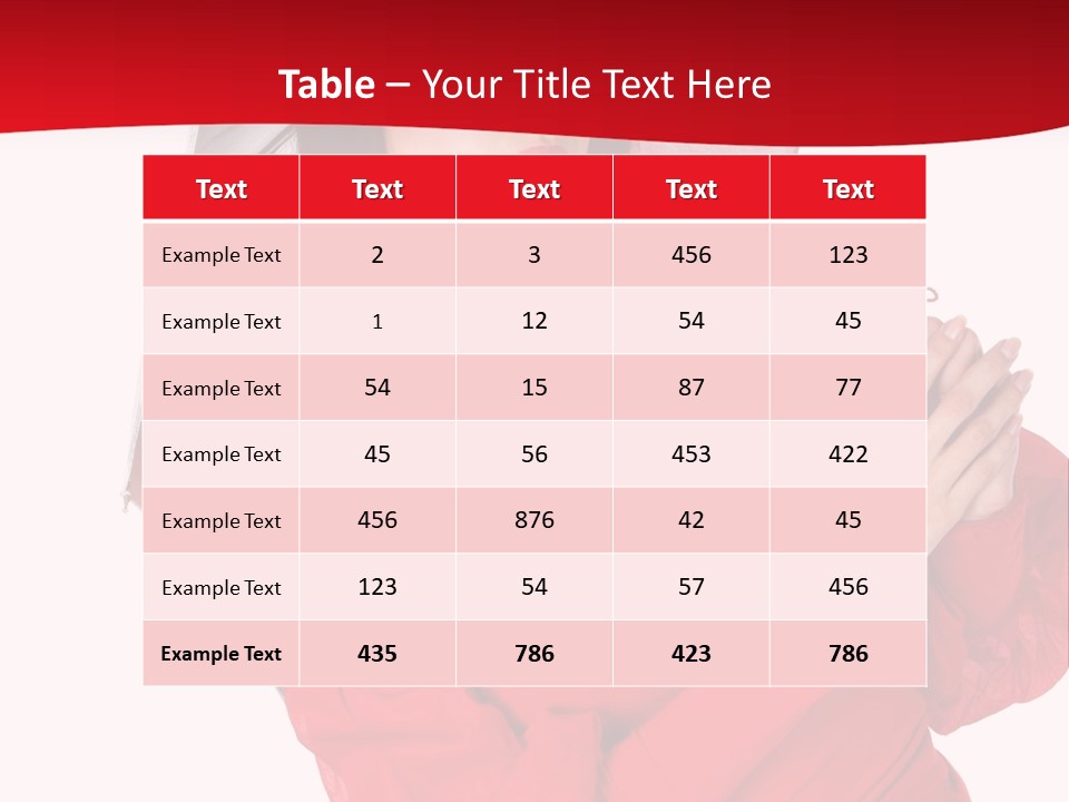 Long Wet Red PowerPoint Template