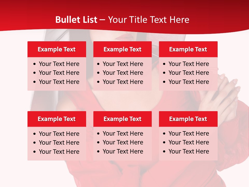 Long Wet Red PowerPoint Template