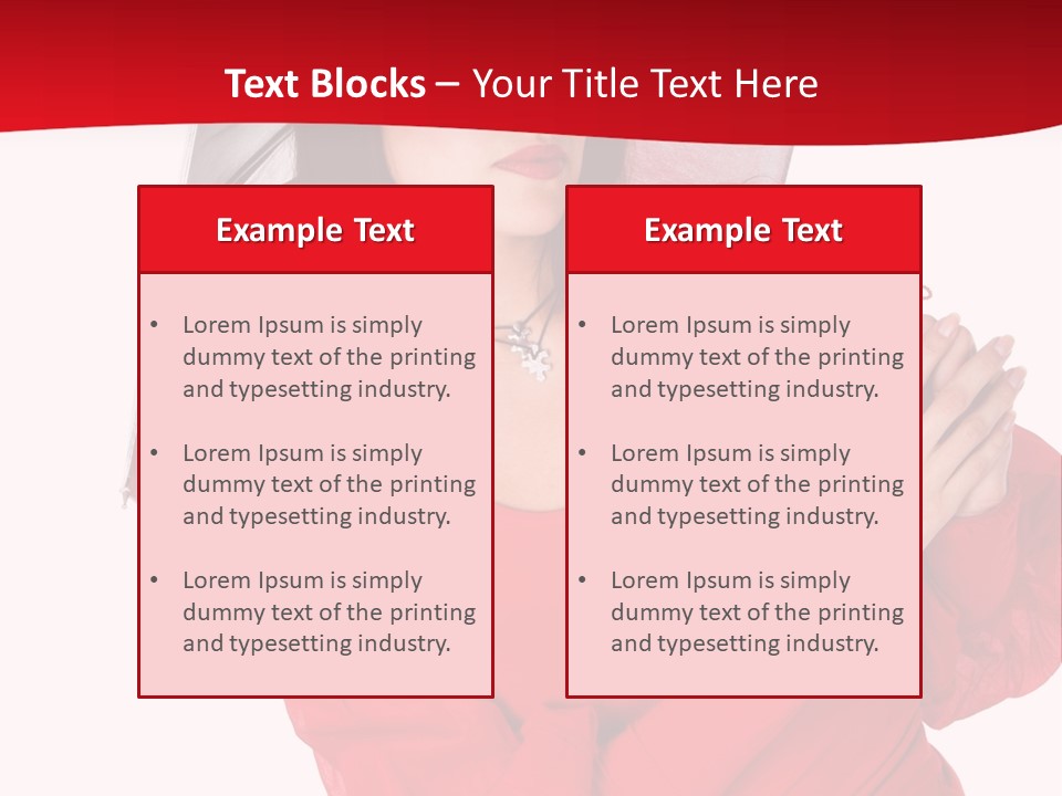 Long Wet Red PowerPoint Template