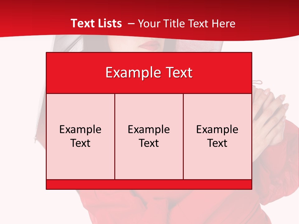Long Wet Red PowerPoint Template