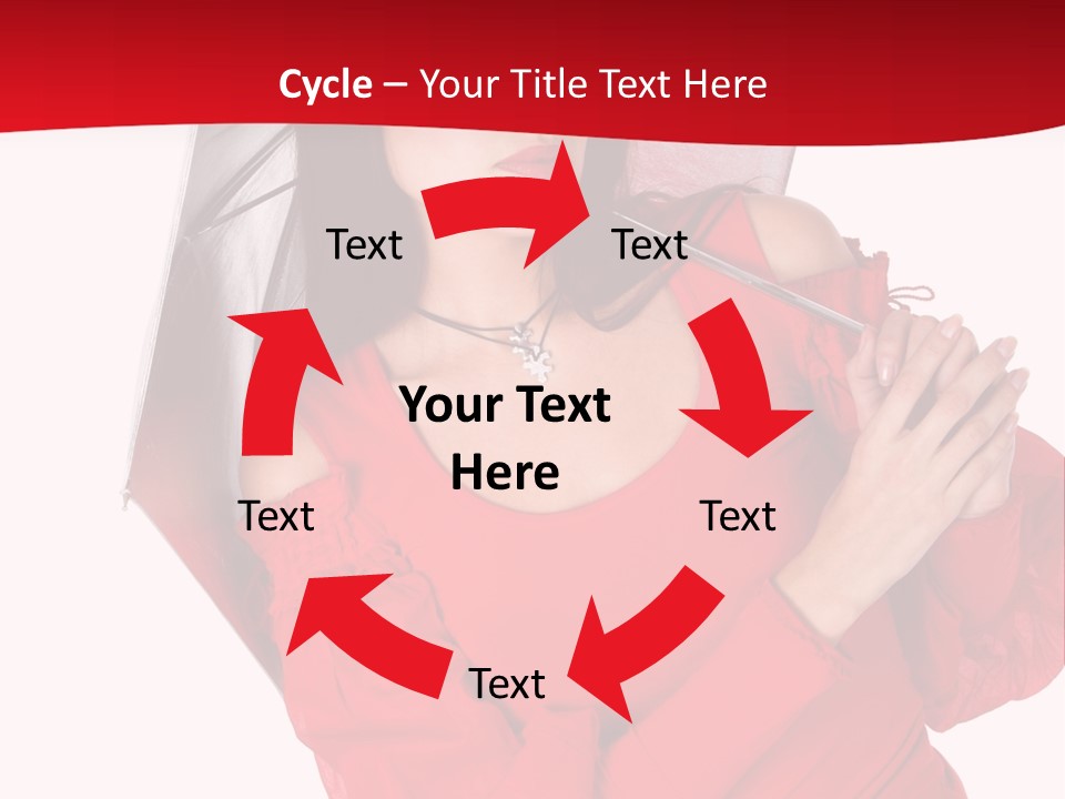 Long Wet Red PowerPoint Template