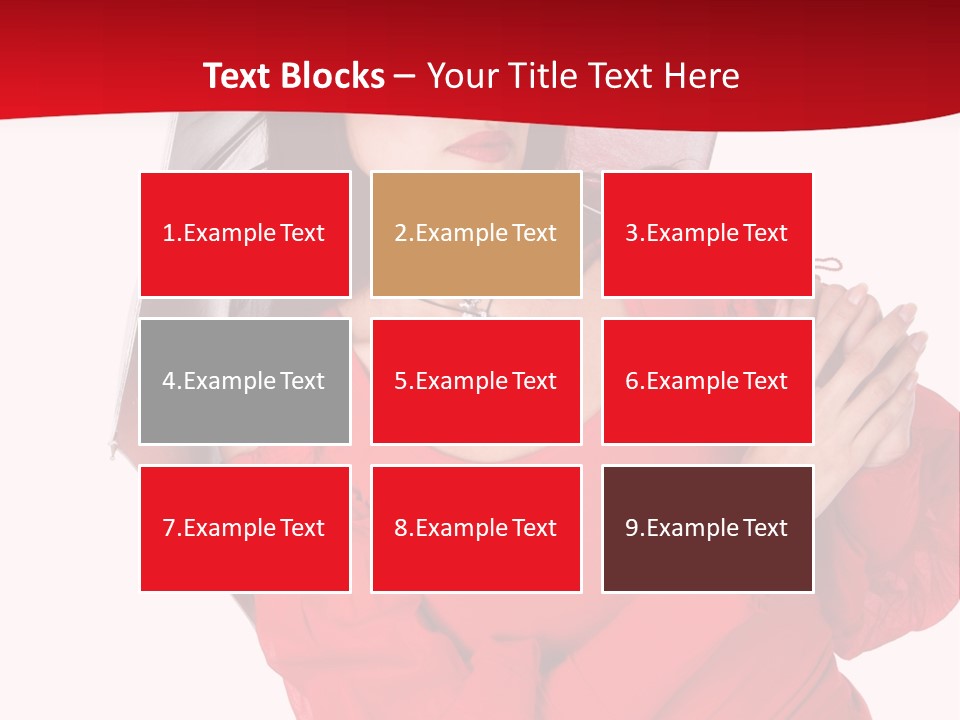 Long Wet Red PowerPoint Template