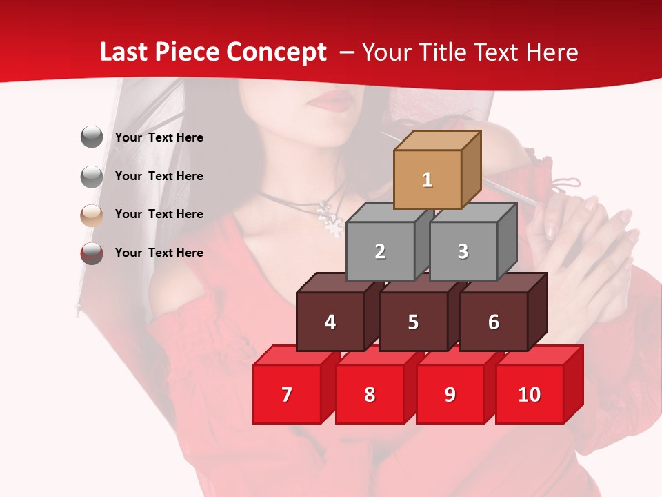 Long Wet Red PowerPoint Template