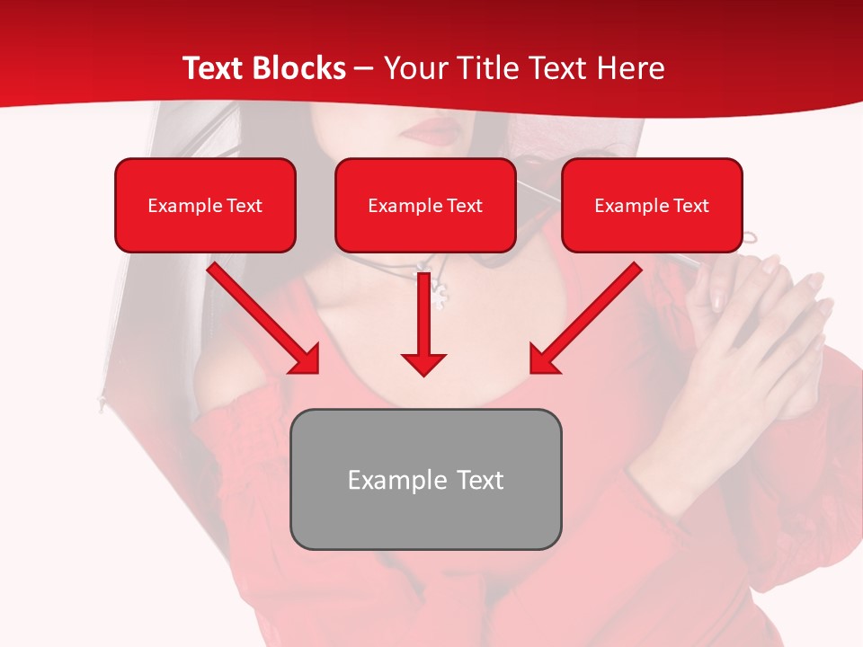 Long Wet Red PowerPoint Template