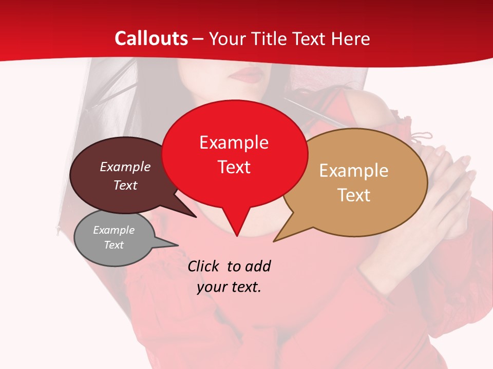 Long Wet Red PowerPoint Template