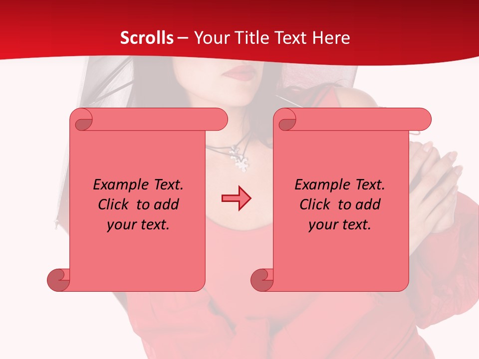 Long Wet Red PowerPoint Template