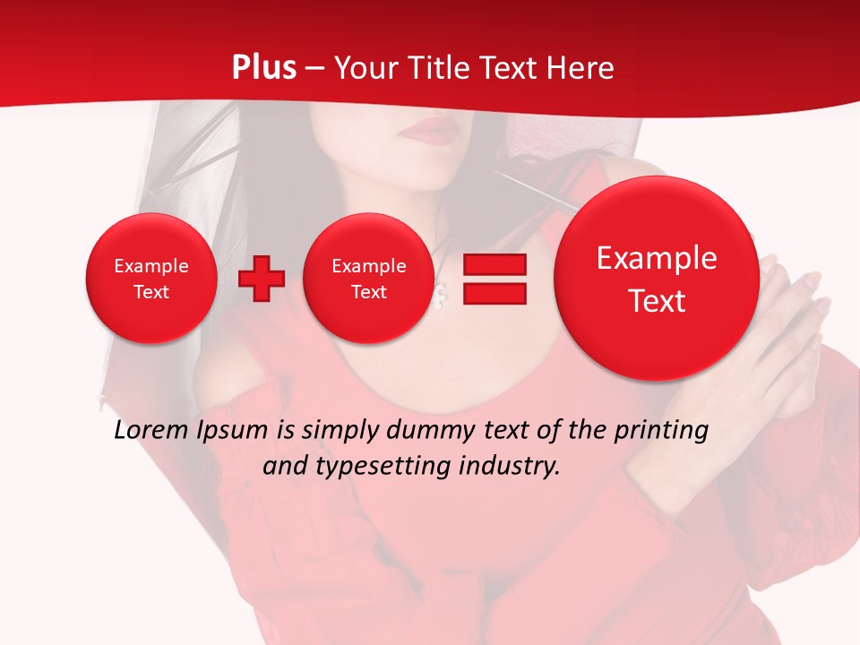 Long Wet Red PowerPoint Template