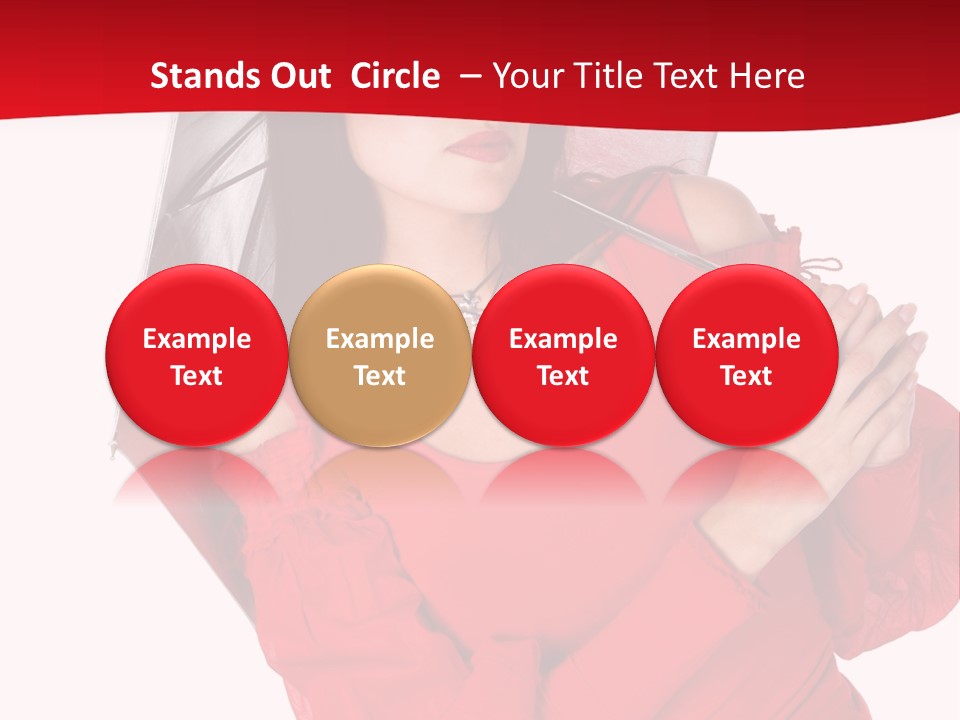 Long Wet Red PowerPoint Template