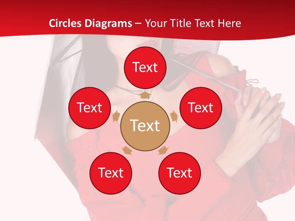 Long Wet Red PowerPoint Template