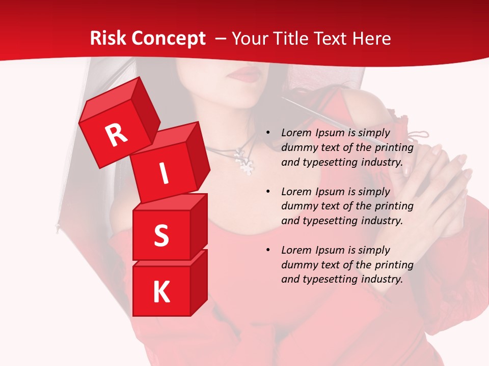 Long Wet Red PowerPoint Template