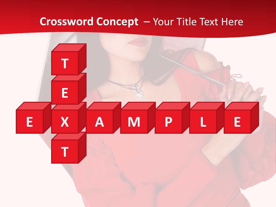 Long Wet Red PowerPoint Template