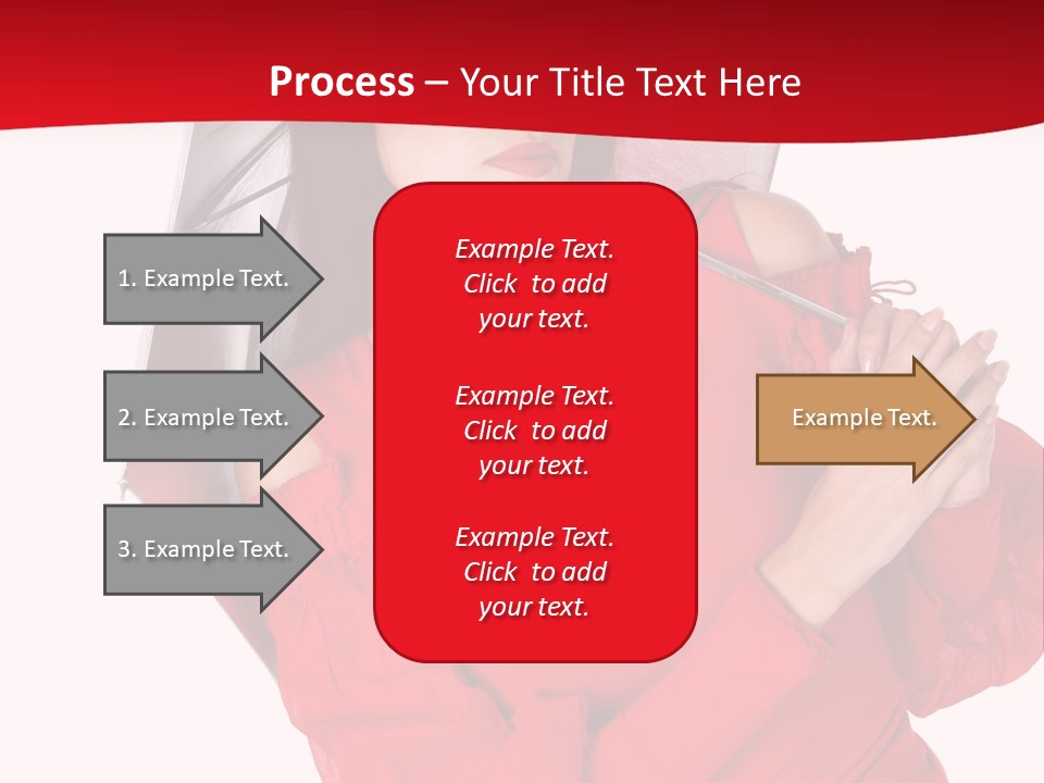 Long Wet Red PowerPoint Template