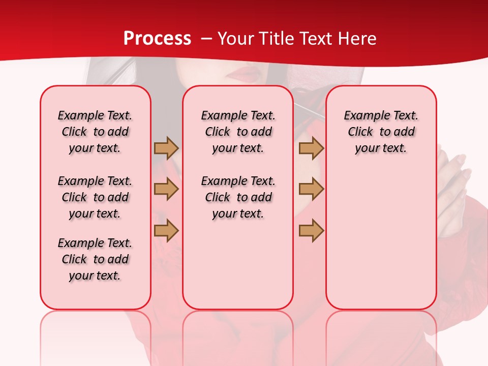 Long Wet Red PowerPoint Template