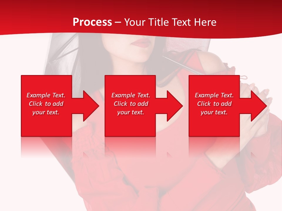 Long Wet Red PowerPoint Template