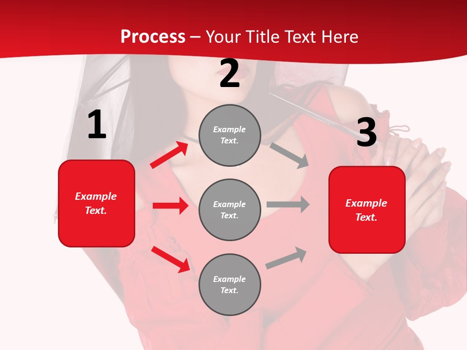Long Wet Red PowerPoint Template