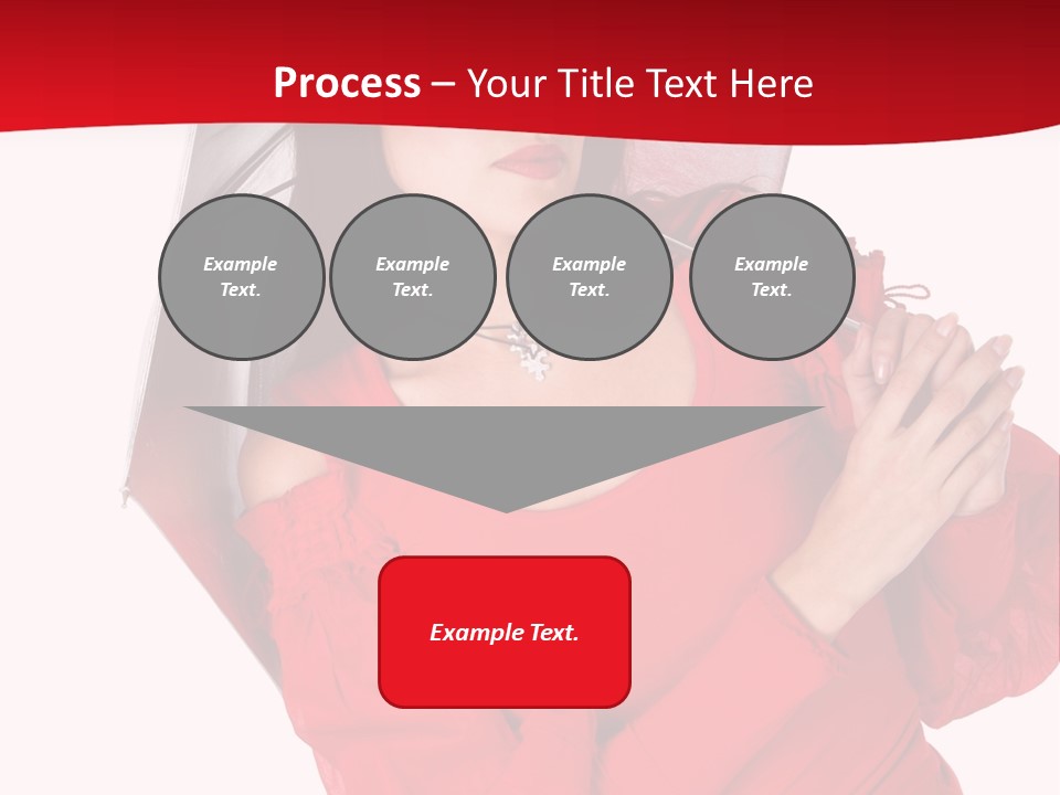 Long Wet Red PowerPoint Template