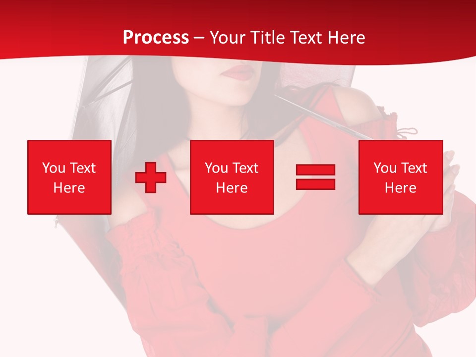 Long Wet Red PowerPoint Template