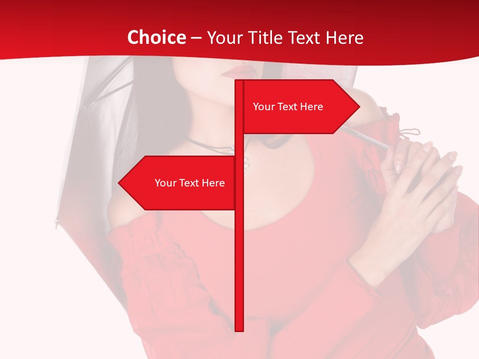 Long Wet Red PowerPoint Template