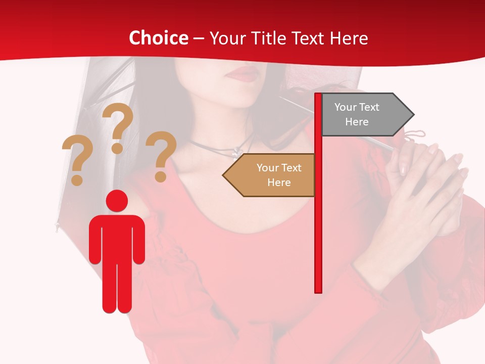 Long Wet Red PowerPoint Template